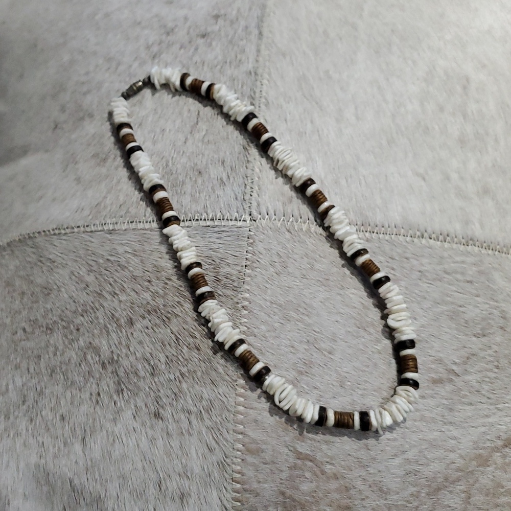 Shell Necklace Beach Coastal Surfer Festival Ocean Islander Tropical Polynesian